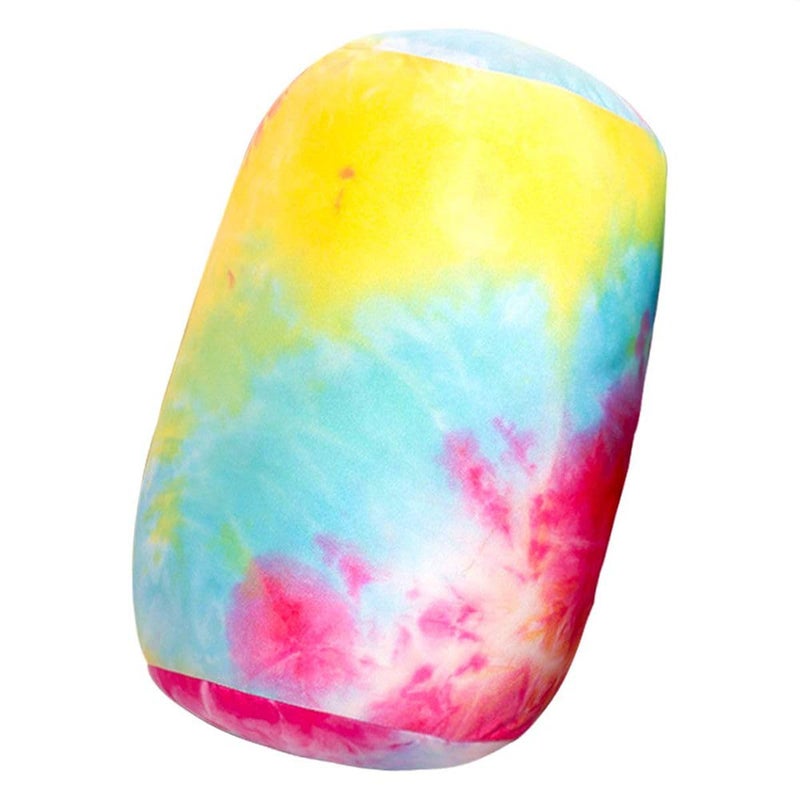 Focustree Neck Roll Pillow Tube Microbead Pillows Body Sopport Microbead Bolster 7 and 12Inches Travel Pillows for Chair Sleeping Car Seat Emotional Colorful Dormroom Accessory(Tie Dyeing) - Image 3